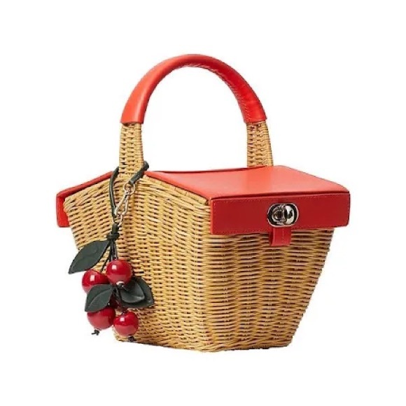 EUC KATE SPADE 3D PICNIC BASKET BAG - Picture 3 of 12